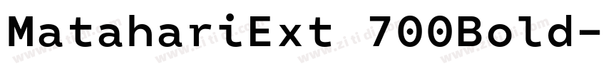 MatahariExt 700Bold字体转换
